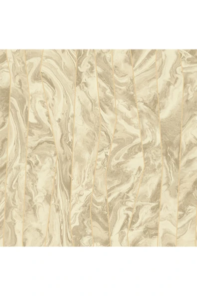 Adawall Octagon 1201-2 Modern Mermer Duvar Kağıdı Krem - Resim 4