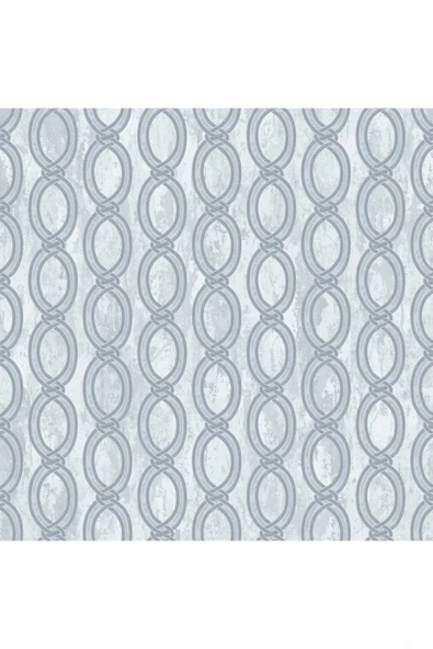 Adawall Seven 7808-2 Oval Geometrik Desenli Gri Duvar Kağıdı 16,50 M2 - 5