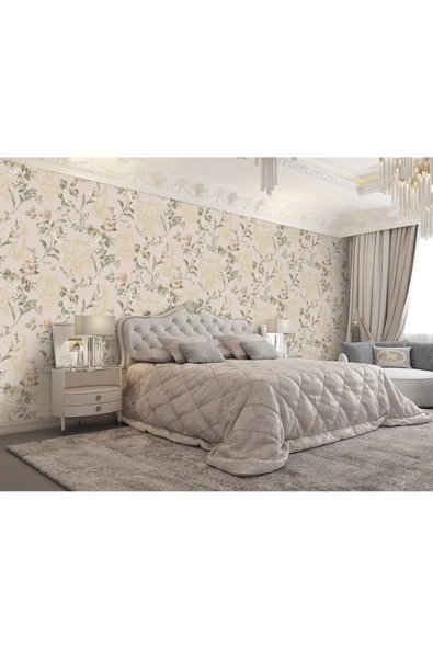 Adawall Seven 7803-1 Çiçekli Desenli Duvar Kağıdı - 1