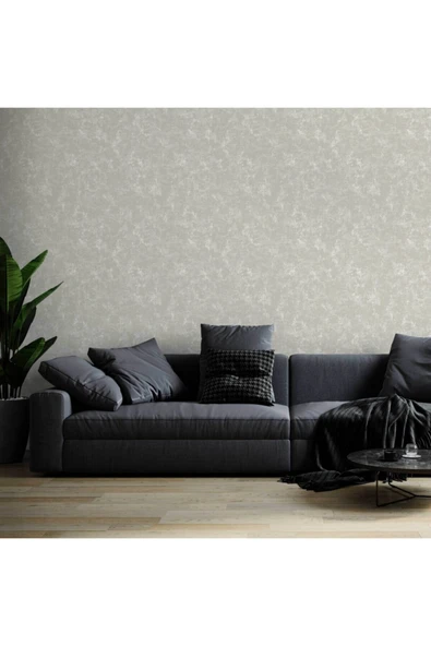 Adawall Seyyah 1304-2 Düz Desenli Duvar Kağıdı (gri) - 1
