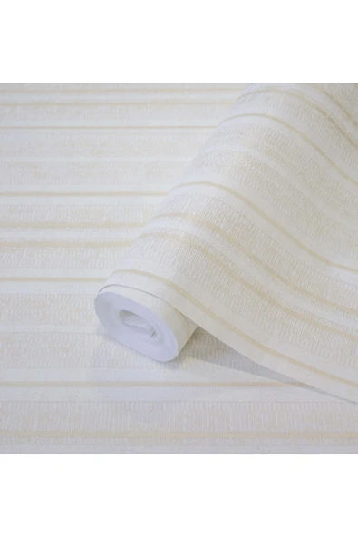 Adawall Octagon 1208-3 Çizgili Duvar Kağıdı (krem) - Resim 2