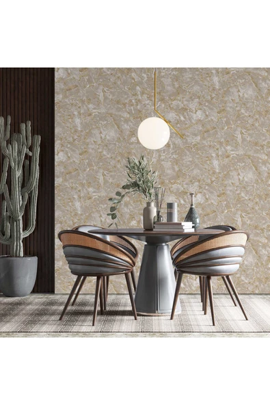 Adawall Roka 23103-2 Mermer Desenli Düz Sade Duvar Kağıdı - 2
