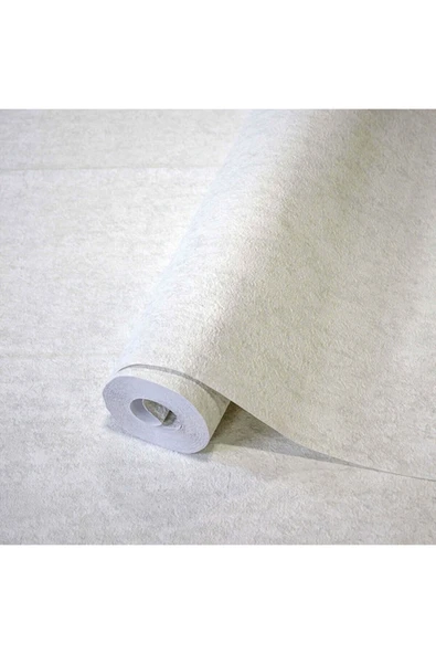 Adawall Octagon 1203-1 Düz Dokulu Duvar Kağıdı (beyaz) - Resim 2