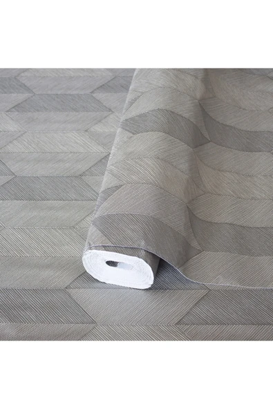 Adawall Vera Duvar Kağıdı Geometrik Desenli Non-woven Kağıt Taban Vinil Kaplı - 4