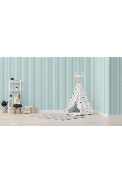 Adawall Adakids 8928-2 Genç Çocuk Çizgili Desenli Duvar Kağıdı - 3