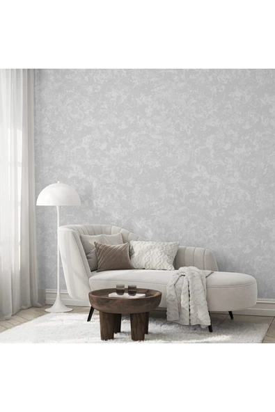 Adawall Abstract Strokes Design Duvar Kağıdı, Gümüş, Gri, Icon 24112-1, 16,50 M² - Resim 3