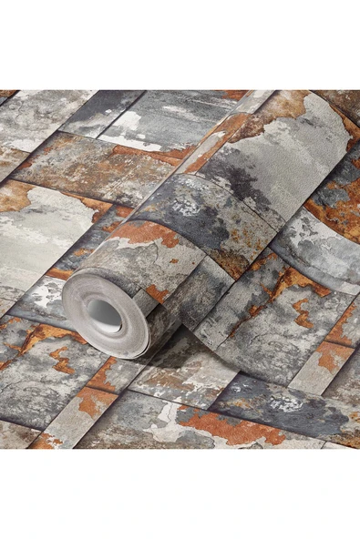 Adawall Roka 23106-4 Doğal Taş Desenli Düz Sade Duvar Kağıdı - 2