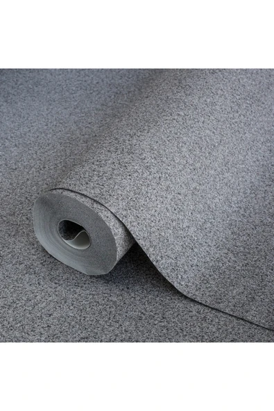 Adawall Mika Taşından Esinlenilmiş Sade Dokulu Duvar Kağıdı, Alfa 3713-5, Koyu, Gri, 16,50 M² - Resim 3