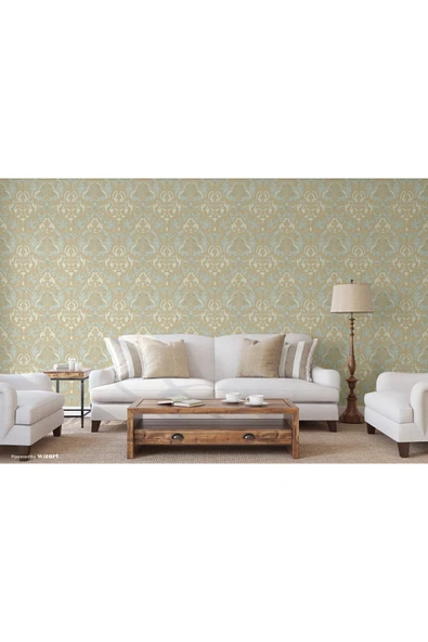 Adawall Ephes 1002-2 Damask büyük, Simli Duvar Kağıdı 10m² - 1
