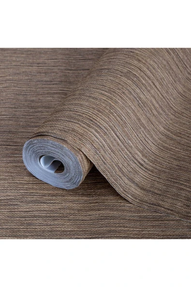 Adawall Minimalist Dokulu Duvar Kağıdı, Kahverengi Ephes 5801-5, 10,60 M² - 3