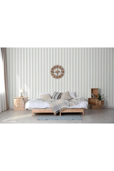 Adawall Adakids 8908 Serie Çizgili Desenli Çocuk Odası Duvar Kağıdı 8908-1 - 2