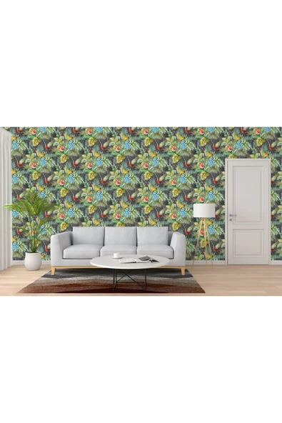 Adawall Papağan ve Tropikal Bitkili Trend Duvar Kağıdı- 9905-4 | Ce, Iso 9001, Iso 10002, Iso 14001 - Resim 3