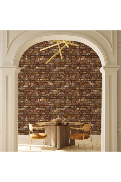 Adawall ROKA 23104-4 TAŞ DESENLİ KAHVERENGİ DUVAR KAĞIDI 16,5 m2 - 4