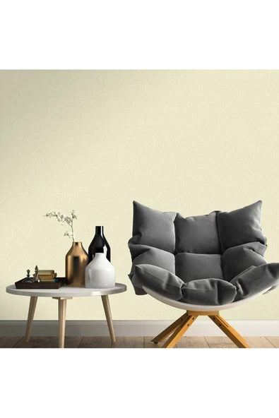 Adawall Düz Desenli Duvar Kağıdı, Beyaz, Ephes 1013-1, 10,60 M² - 1
