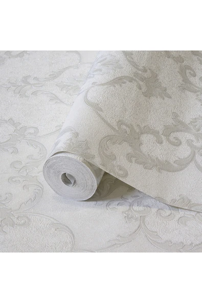 Adawall Dante 1403-2 Damask Desenli Duvar Kağıdı (gri) - 2