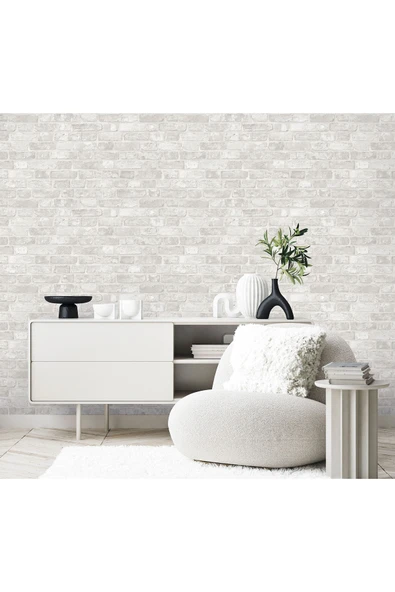 Adawall Roka 23104-1 Doğal Taş Desenli Düz Sade Duvar Kağıdı - 2