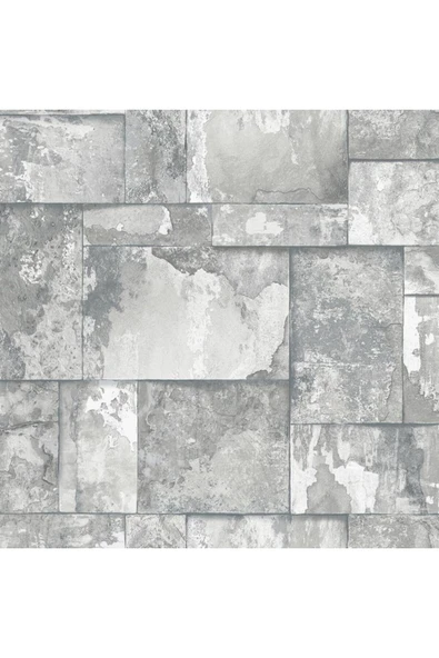 Adawall ROKA/ GRİ GEOMETRİK DESEN DUVAR KAĞIDI 23106-1 ürün görseli