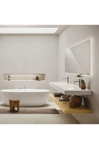 Adawall Roka 23109-1 Kendinden Desenli Kabartmalı Modern Düz Sade Duvar Kağıdı - 2