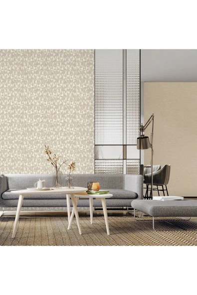 Adawall Omega 23204-2 Çizgili Modern Geometrik Desenli Düz Sade Duvar Kağıdı - 1
