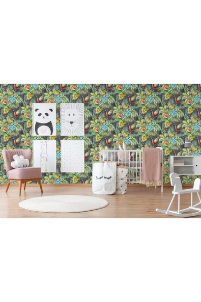 Adawall Papağan ve Tropikal Bitkili Trend Duvar Kağıdı- 9905-4 | Ce, Iso 9001, Iso 10002, Iso 14001 ürün görseli