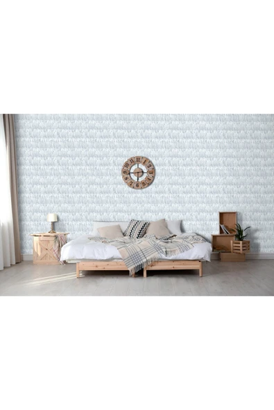 Adawall Tropicano Modern Kuş Tüyü Desenli Duvar Kağıdı 9913-1, Beyaz | Ce, Iso 9001, Iso 10002, Iso 14001 - 5