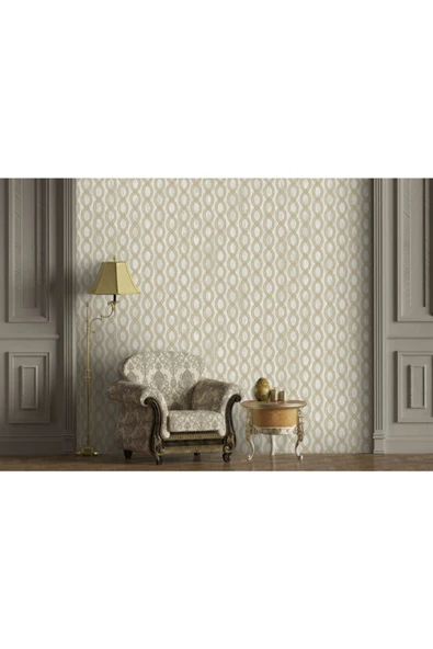 Adawall Duvar Kağıdı Gümüş Altın Figüratif Desen Seven 7808-1 (wallpaper) ürün görseli
