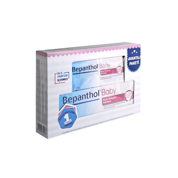 Bepanthol Baby Pişik Önleyici Merhem 50g + Pişik Önleyici Merhem 100g Avantajlı Paket ürün görseli