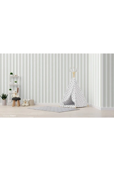 Adawall Adakids 8908 Serie Çizgili Desenli Çocuk Odası Duvar Kağıdı 8908-1 - 3