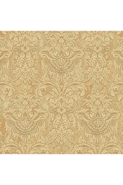 Adawall Seven 7807-3 Barok Damask Desenli Kahverengi, Gold Duvar Kağıdı 16,50 M² - 2