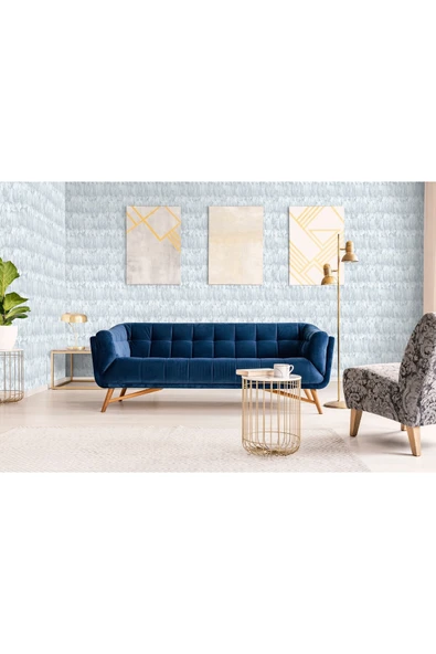Adawall Tropicano Modern Kuş Tüyü Desenli Duvar Kağıdı 9913-1, Beyaz | Ce, Iso 9001, Iso 10002, Iso 14001 - 4