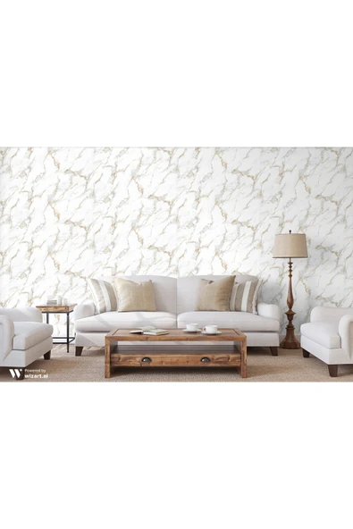 Adawall Beta 1109-1 Gri-bronz Damarlı Mermer Desenli Duvar Kağıdı 16,50m2 - 1
