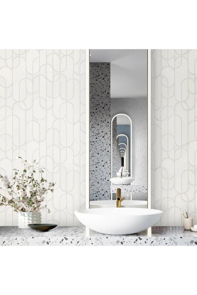 Adawall Vera 1514-1 Geometrik Desenli Düz Sade Duvar Kağıdı - 3