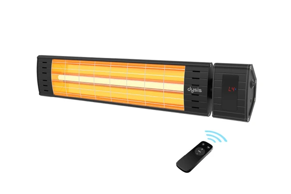Art Plus Karbon Serisi IP65 Suya-Toza Dayanıklı 2300 W Siyah Uzaktan Kumandalı İç/Dış Mekan Isıtıcı - Resim 2