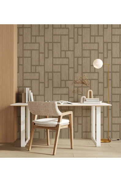 Adawall Roka 23108-2 Geometrik Modern Desenli Düz Sade Duvar Kağıdı - 2