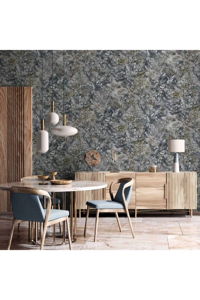 Adawall Roka 23101-5 Mermer Desenli Düz Sade Duvar Kağıdı - 1