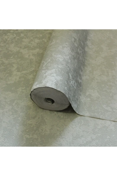 Adawall Abstract Strokes Design Duvar Kağıdı, Gümüş, Açık Yeşil, Icon 24112-2, 16,50 M² - Resim 4