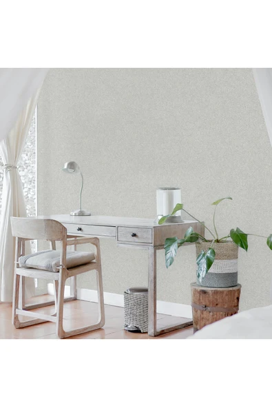 Adawall Dante Seri Düz Desenli Duvar Kağıtı 1404-4 : Gri - 2