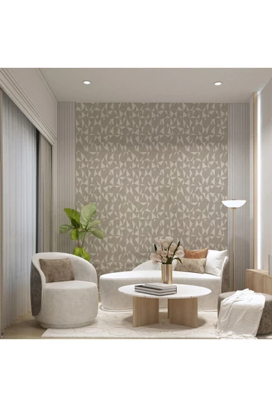 Adawall Omega 23204-2 Çizgili Modern Geometrik Desenli Düz Sade Duvar Kağıdı - 2