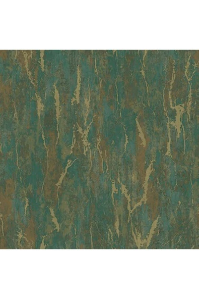 Adawall Seven 7809-4 Yeşil Bakır Eskitme Görünümlü Duvar Kağıdı 16,50m2 ürün görseli