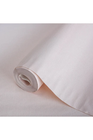 Adawall Keten Kumaş Dokulu Duvar Kağıdı - Açık, Pembe, Adakids 8942-1 - Resim 3