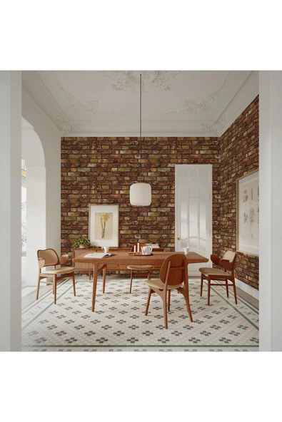 Adawall ROKA 23104-4 TAŞ DESENLİ KAHVERENGİ DUVAR KAĞIDI 16,5 m2 - 2