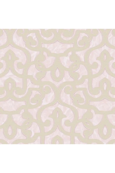 Adawall Cesur Neoklasik Şam Süsleme ile Duvar Kağıdı, Açık, Pembe, 16,5 M2 - Seven 7810-3 - Resim 2