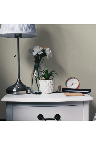 Adawall Textured Plain Wallpaper Duvar Kağıdı, Bej, Gri, Açık - Ephes 6801-4, 10,60 M² ürün görseli