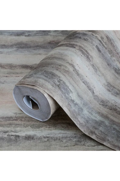 Adawall Mermer Desen Duvar kağıdı - Seven 7802-4, Kahverengi 16,5 m2 - Resim 3