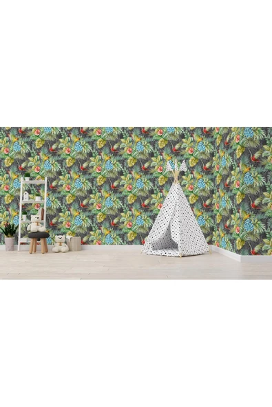 Adawall Papağan ve Tropikal Bitkili Trend Duvar Kağıdı- 9905-4 | Ce, Iso 9001, Iso 10002, Iso 14001 - Resim 7