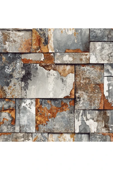 Adawall Roka 23106-4 Doğal Taş Desenli Düz Sade Duvar Kağıdı - 3