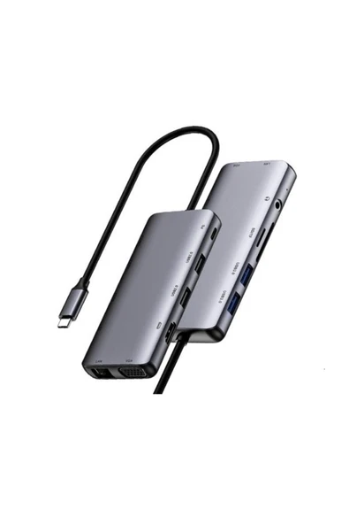 Netac WF15 11-in-1 Type-C Multi Media Docking Station NT08WF15-30GR - 3