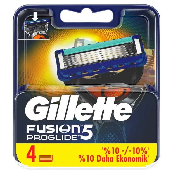 Gilette Fusion Proglide Power Yedek Tıraş bıçağı 4'lü - 1