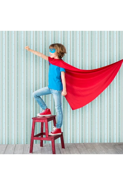 Adawall Adakids 8928-2 Genç Çocuk Çizgili Desenli Duvar Kağıdı - 1
