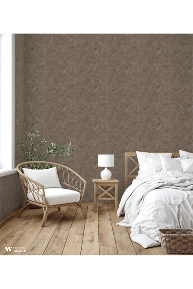 Adawall Alfa 3717-6 Alçı Sıva Efektli Kahverengi Duvar Kağıdı 10,60 M2 - Resim 2
